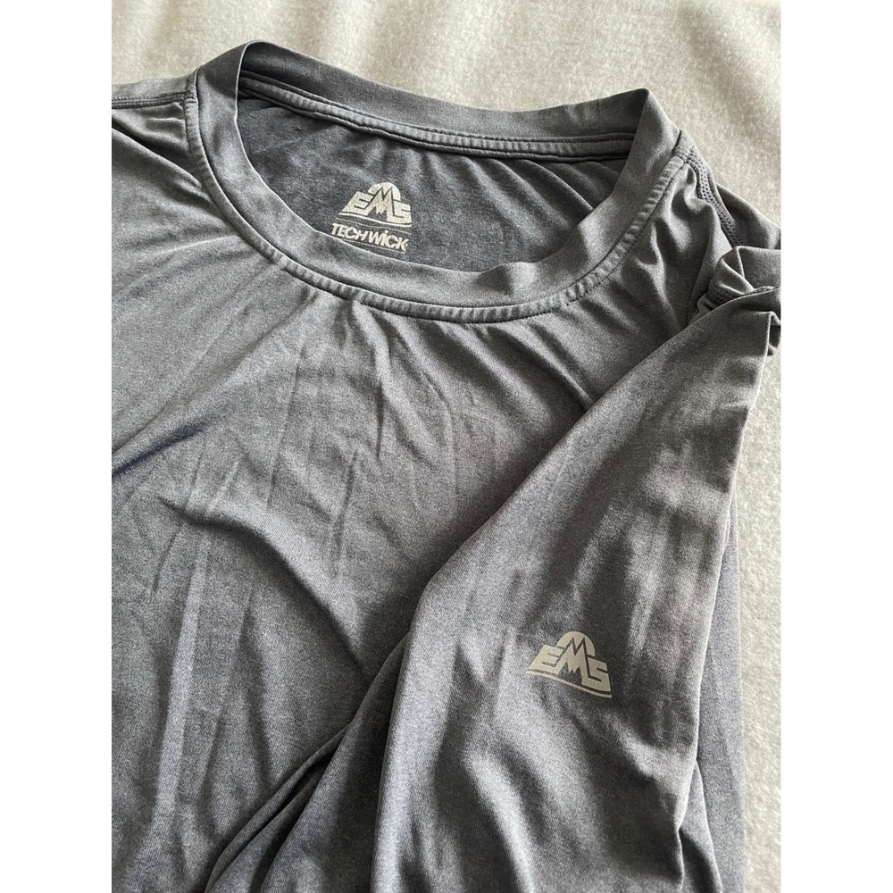 EMS Techwick Mens Gray Long Sleeve Performance Shirt S20M1537 Size M‎